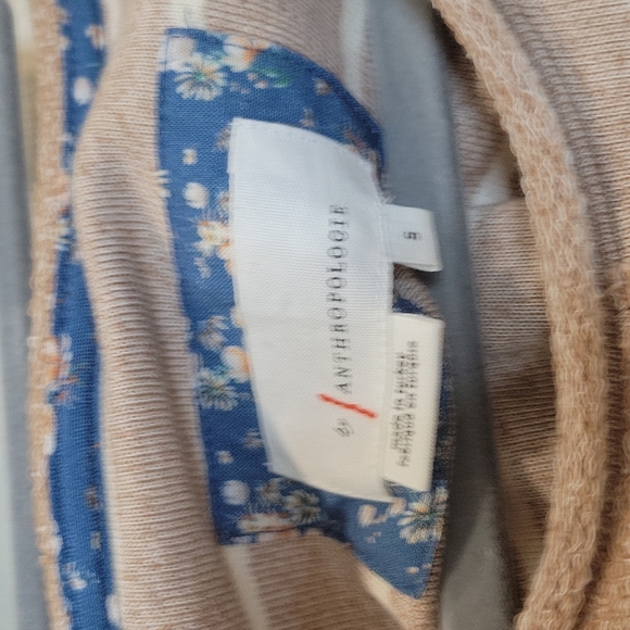 Anthropologie Women’s Crew Neck Striped Long Sleeve Top - Picture 4 of 8